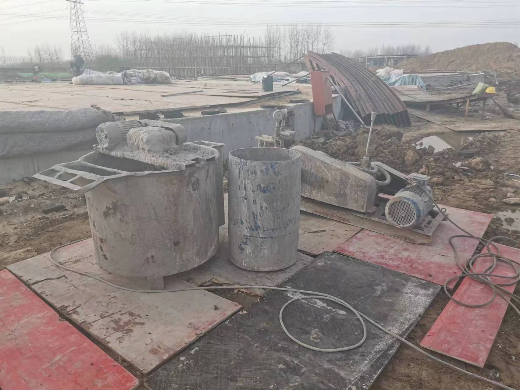 浩口原种场顶管注浆